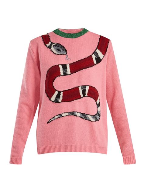 gucci snake jumper|gucci women's sweaters.